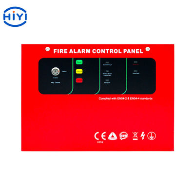 El panel convencional la alarma de incendio de 4 zonas