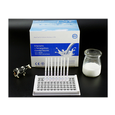 Tira de prueba combinada de Beta-Lactam+Tetracycline 7-10 minutos de rápido para detectar dos tipos residuos de los antibióticos en leche y lechería