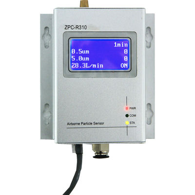 0,1 alarmas remotas del zumbador de la luz de la humedad del sensor del contador de la partícula RS485 de CFM 3,0 los 5.0μm